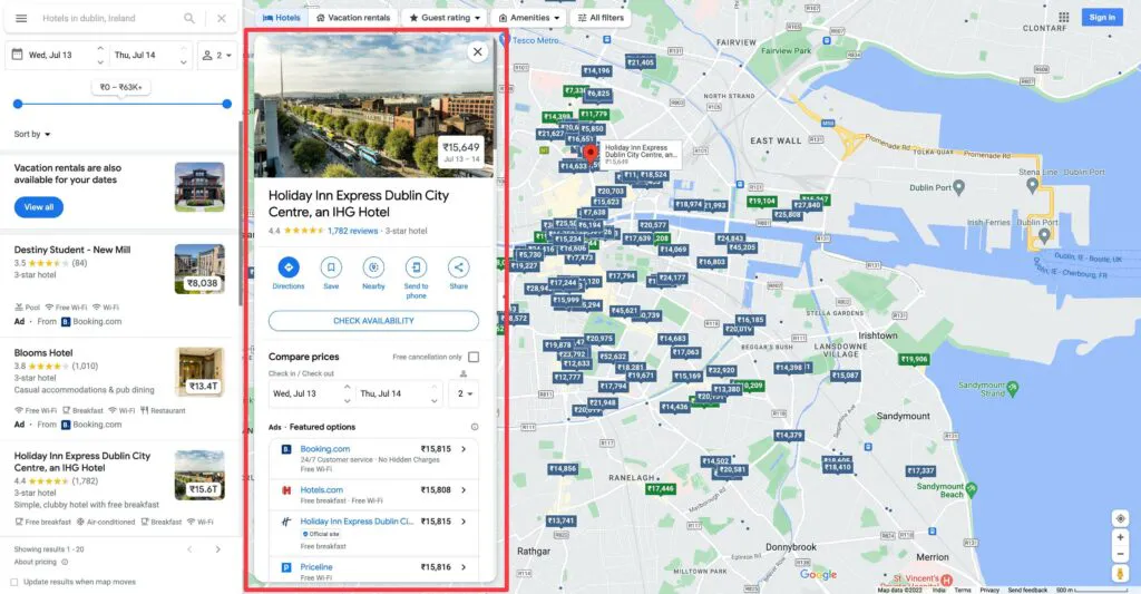 scraping data from google maps