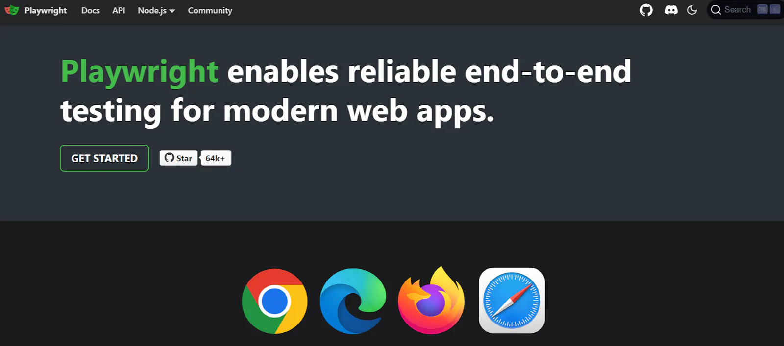 Playwright browser automation testing tool