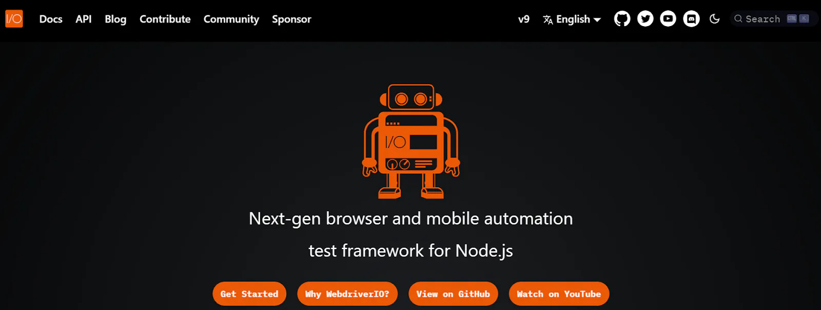 WebdriverIO web and mobile testing framework